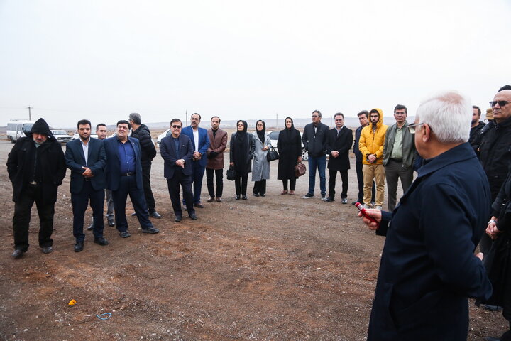 بازدید هیئت مدیره سازمان از پروژه در دست احداث فرودگاه قم