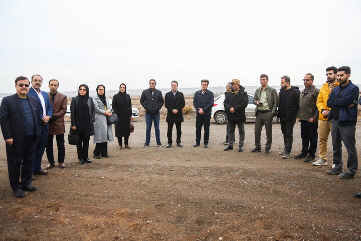 بازدید هیئت مدیره سازمان از پروژه در دست احداث فرودگاه قم