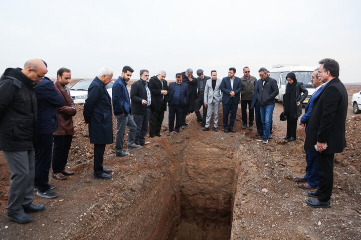 بازدید هیئت مدیره سازمان از پروژه در دست احداث فرودگاه قم