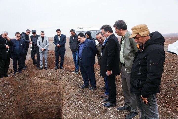 بازدید هیئت مدیره سازمان از پروژه در دست احداث فرودگاه قم