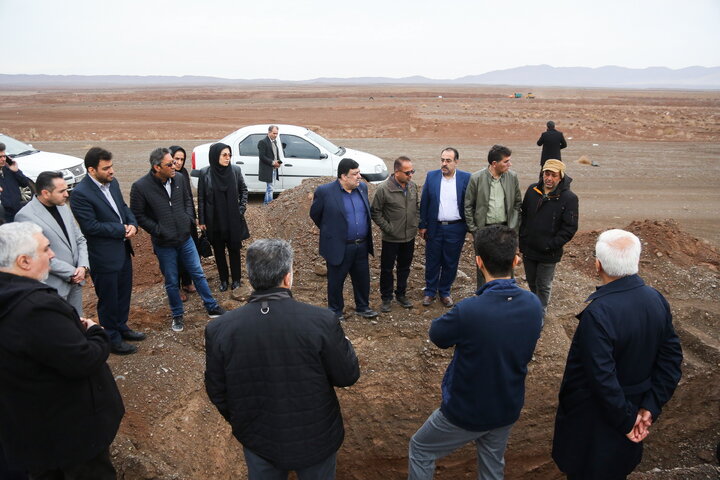 بازدید هیئت مدیره سازمان از پروژه در دست احداث فرودگاه قم