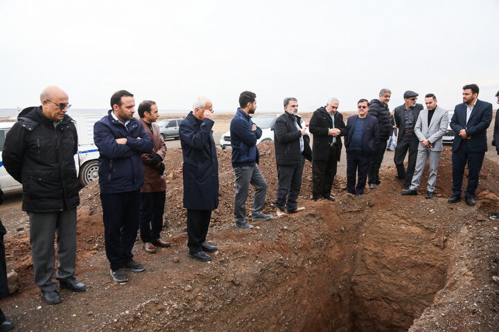 بازدید هیئت مدیره سازمان از پروژه در دست احداث فرودگاه قم