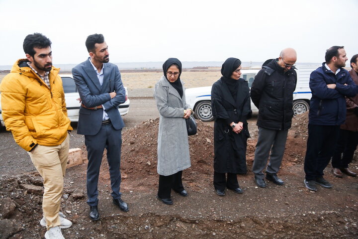 بازدید هیئت مدیره سازمان از پروژه در دست احداث فرودگاه قم