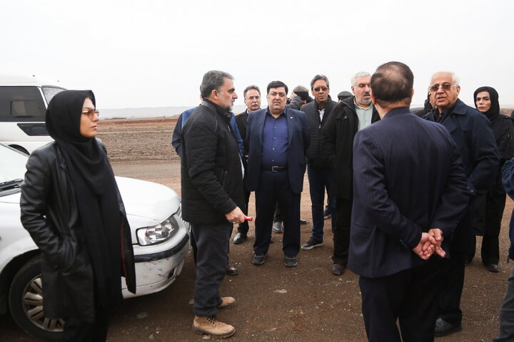 بازدید هیئت مدیره سازمان از پروژه در دست احداث فرودگاه قم