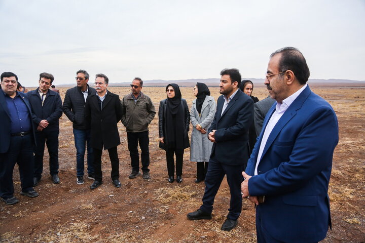 بازدید هیئت مدیره سازمان از پروژه در دست احداث فرودگاه قم