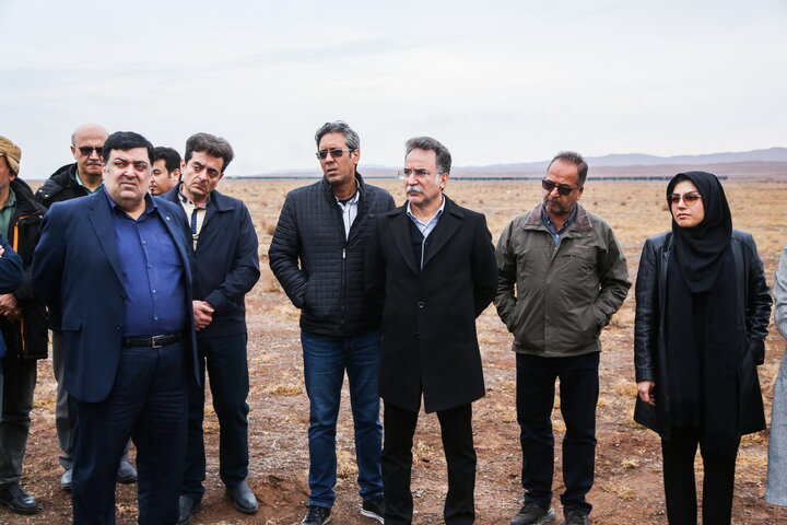 بازدید هیئت مدیره سازمان از پروژه در دست احداث فرودگاه قم