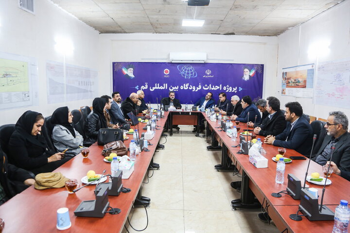 بازدید هیئت مدیره سازمان از پروژه در دست احداث فرودگاه قم